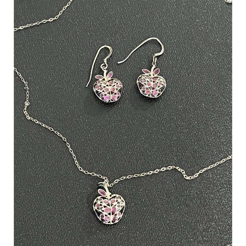 Sterling Silver Jewelry Lot 925 Mexican Silver Chain Earrings Pendant 19.42g - Picture 3 of 16